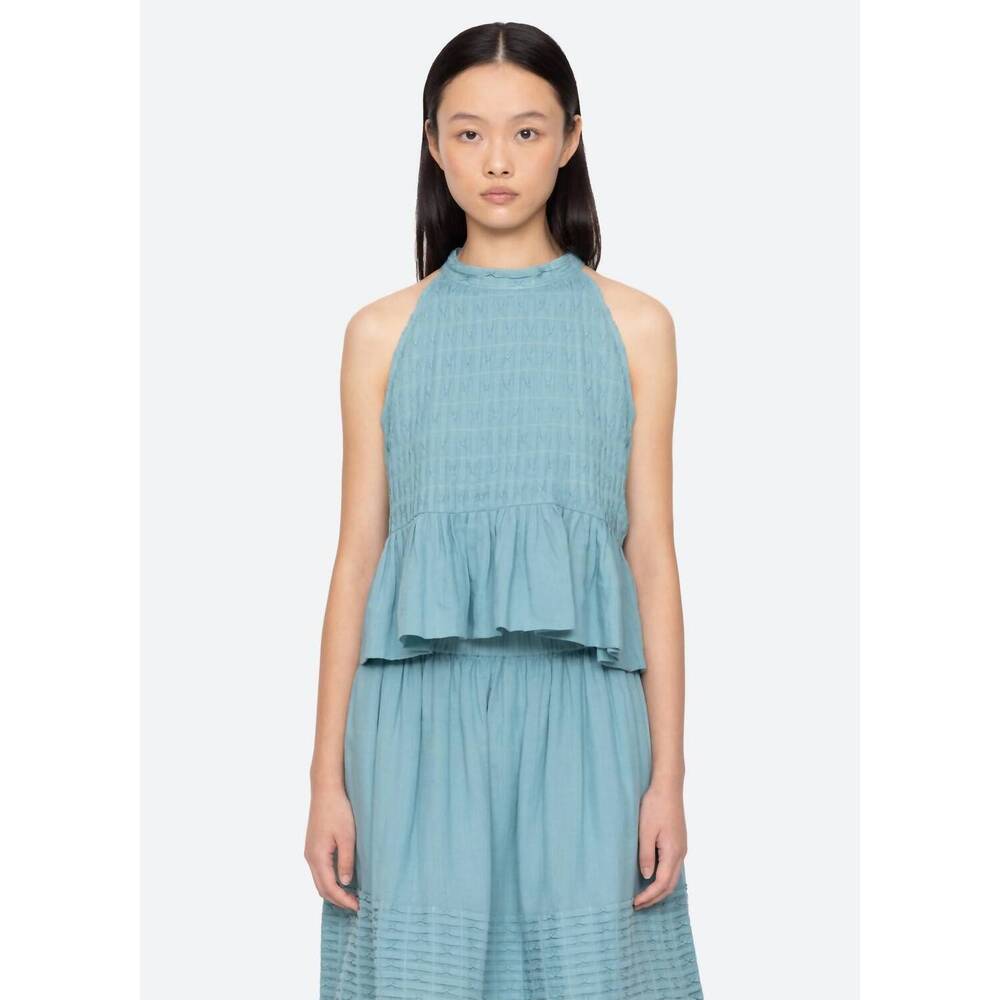 NEW SEA violet tank top in blue